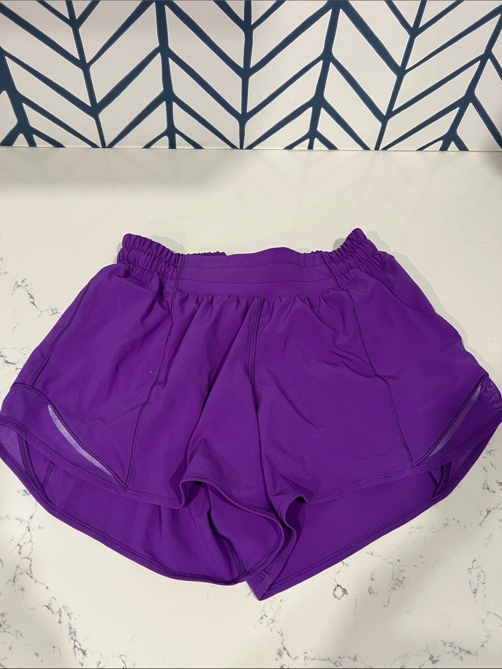 lululemon athletica Purple Athletic Shorts with Built-In Liner